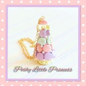 Yellow Macaron Tower Necklace